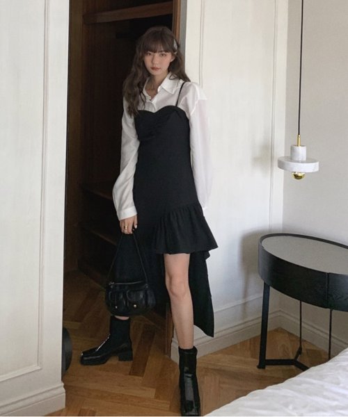 セール Off サスペンダーワンピース 韓国ファッション ガーリードール Girly Doll Magaseek