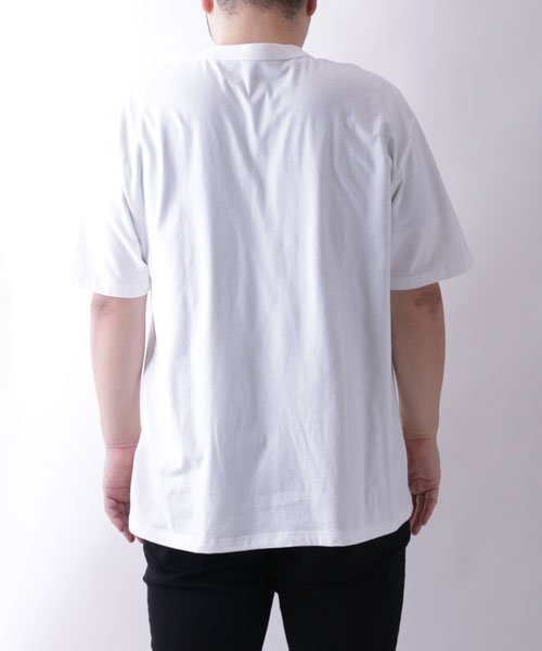 MARUKAWA(大きいサイズのマルカワ)/【CONVERSE】コンバース Tシャツ 大きいサイズ ヘンリーネック ワンポイント ロゴ 刺繍 半袖 ティーシャツ アメカジ カジュアル/img09