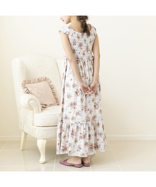 セール 50 Off Ouchi De Rose シャーリングマキシワンピース ローズティアラ Rose Tiara L Size Magaseek