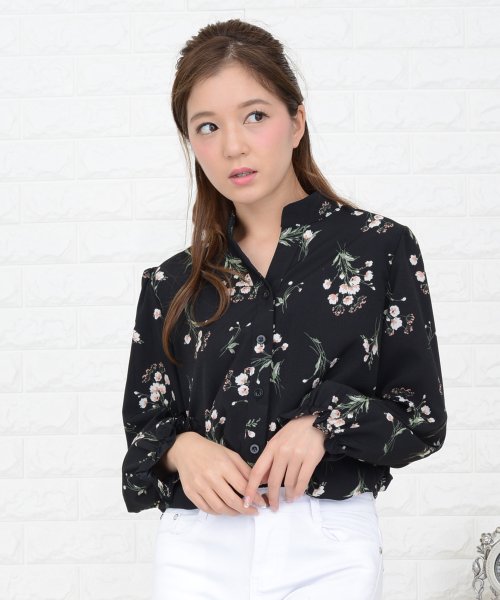 盛り袖 小花柄ブラウス ゆるシャツ レースレディース Lace Ladies Magaseek 盛り袖 小花柄ブラウス ゆるシャツ レースレディース Lace Ladies Magaseek