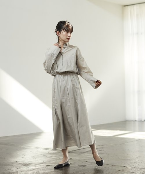 Seal限定商品 タックスカートドッキングシャツワンピース Seal限定商品 タックスカートドッキングシャツワンピース