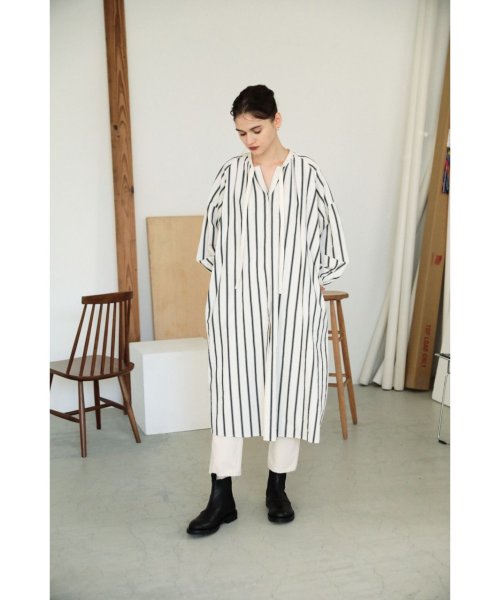 BLACK BY MOUSSY(ブラックバイマウジー)/gathered stripe dress/img08