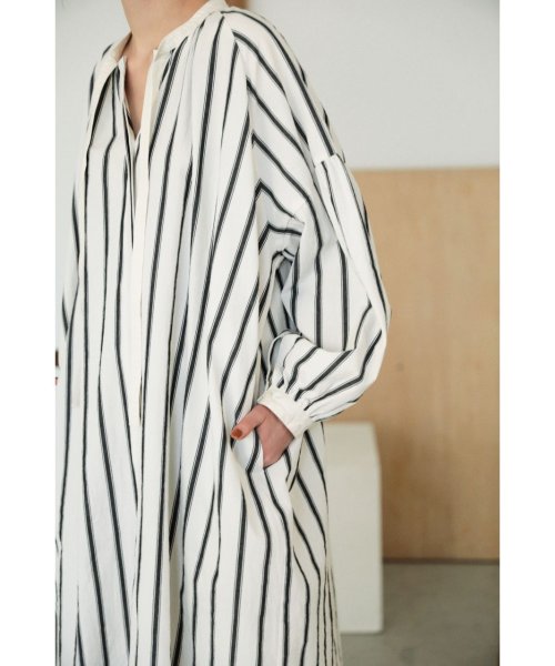 BLACK BY MOUSSY(ブラックバイマウジー)/gathered stripe dress/img13