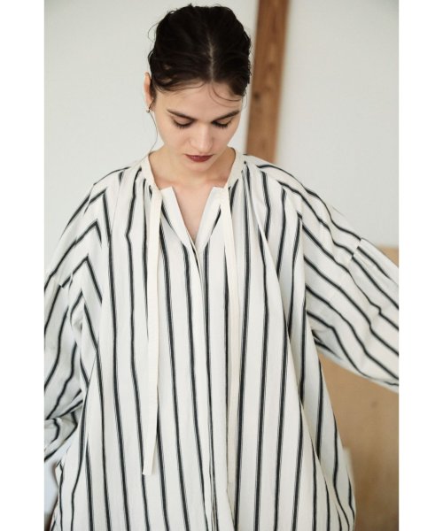 BLACK BY MOUSSY(ブラックバイマウジー)/gathered stripe dress/img14