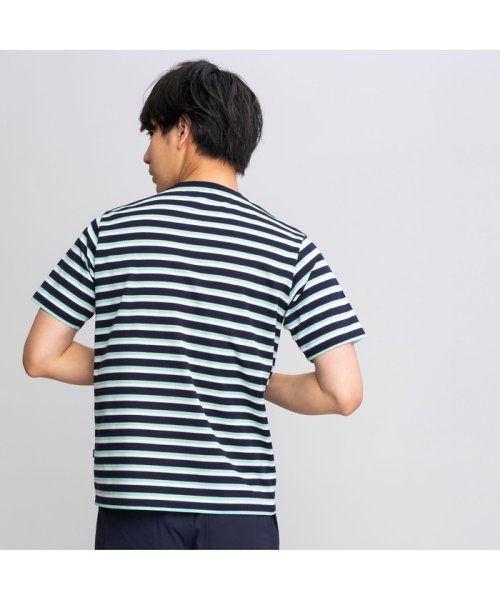 ＡＩＧＬＥ MEN(エーグル　メンズ)/吸水速乾 マルチストライプ Ｔシャツ/img01