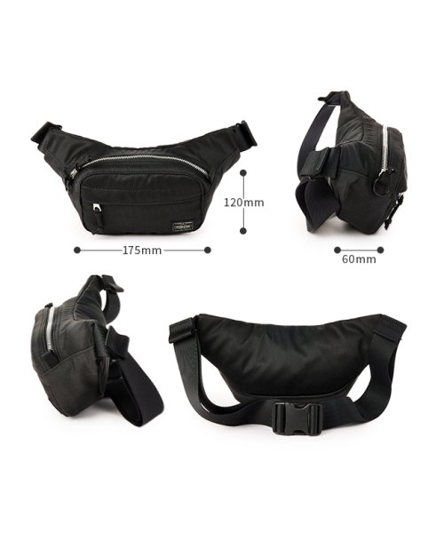 ポーター デニム ウエストバッグ(S) 892－15105 吉田カバン ウエストバッグ ウエストポーチ ボディバッグ メンズ レディース PORTER ウエストバッグ 　　　　　 裏面：アクリルコーティング