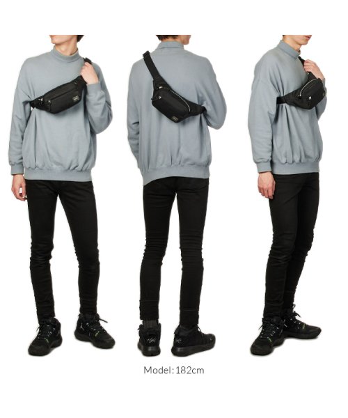 ポーター デニム ウエストバッグ(S) 892－15105 吉田カバン ウエストバッグ ウエストポーチ ボディバッグ メンズ レディース PORTER ウエストバッグ 　　　　　 裏面：アクリルコーティング