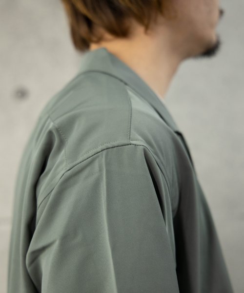 Nylaus(ナイラス)/NYLAUS オーバーサイズ 5分袖 とろみシャツジャケット/img08