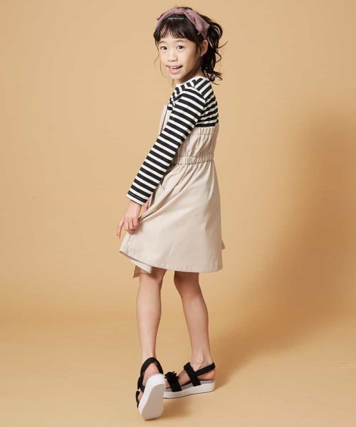 a.v.v(KID'S)(アー・ヴェ・ヴェキッズ)/[100－130]ボーダードッキングワンピース[WEB限定サイズ]/img05