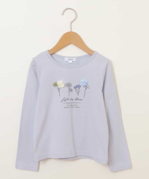 a.v.v(KID'S)(アー・ヴェ・ヴェキッズ)/[100－130]ボタニカルフラワープリントＴシャツ[WEB限定サイズ]/img05