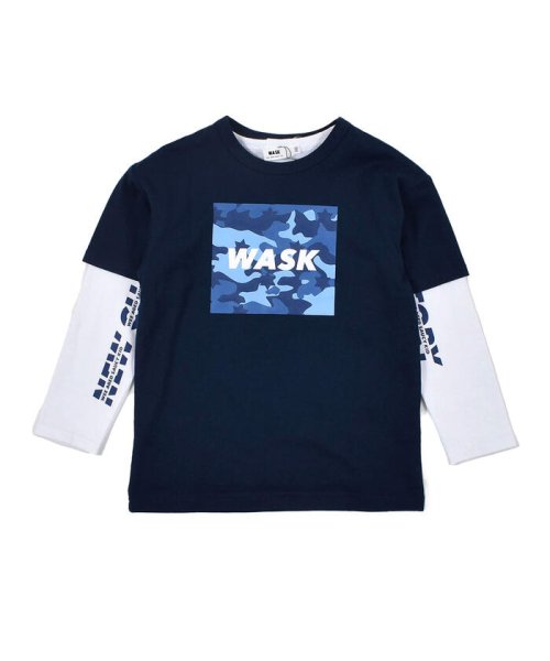 WASK(ワスク)/BOXロゴ 半袖 Tシャツ  ＋長袖 ロンT セット (100~160cm)/img04