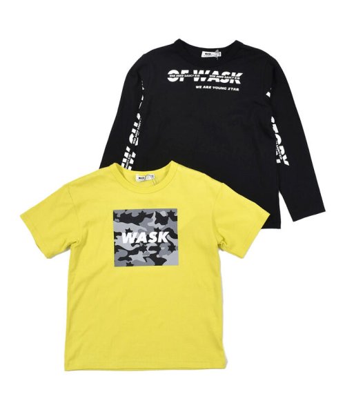 WASK(ワスク)/BOXロゴ 半袖 Tシャツ  ＋長袖 ロンT セット (100~160cm)/img13