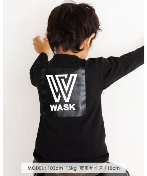 WASK(ワスク)/BOXロゴ ワイド 長袖 Tシャツ (100~160cm)/img03