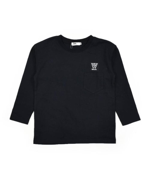 WASK(ワスク)/BOXロゴ ワイド 長袖 Tシャツ (100~160cm)/img10