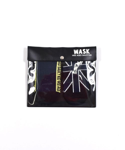 WASK(ワスク)/ロゴ+ガラ 2P ショート ソックス (15~24cm)/img01