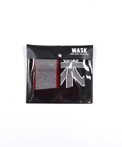WASK(ワスク)/ロゴ+ガラ 2P ショート ソックス (15~24cm)/img08