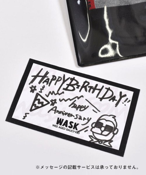 WASK(ワスク)/ロゴ+ガラ 2P ショート ソックス (15~24cm)/img17