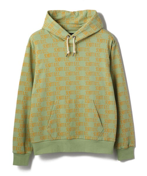 Schott(ショット)/MONOGRAM SWEAT PARKA/モノグラム スウェット パーカー/img01