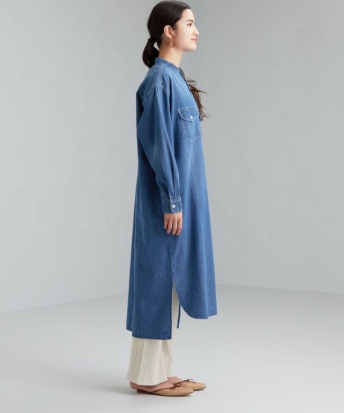 セール 40 Off 別注 リー Sc Lee Glr デニム シャツ ワンピース グリーンレーベルリラクシング Green Label Relaxing Magaseek