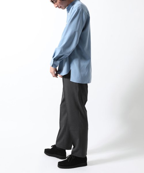 ADAM ET ROPE'(アダム　エ　ロペ)/《21SS》リラックスドレープ レーヨンスエード とろみバンドカラーシャツ/UNISEX/img08