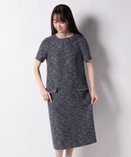 セール 30 Off ネップツイード半袖ワンピース レリアン Leilian Magaseek