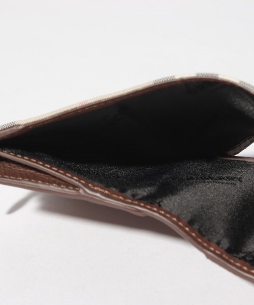 BURBERRY(バーバリー)/【BURBERRY】Vintage Check & Grainy Leather Folding Wallet 三つ折り財布 バーバリー 8026116/img04