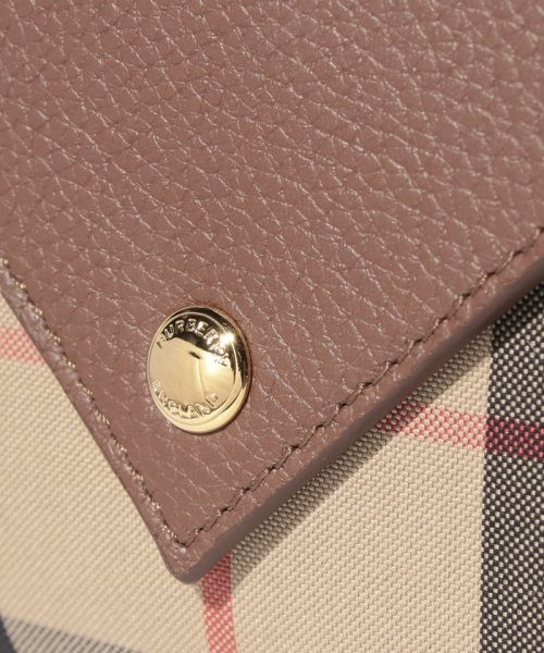 BURBERRY(バーバリー)/【BURBERRY】Vintage Check & Grainy Leather Folding Wallet 三つ折り財布 バーバリー 8026116/img06