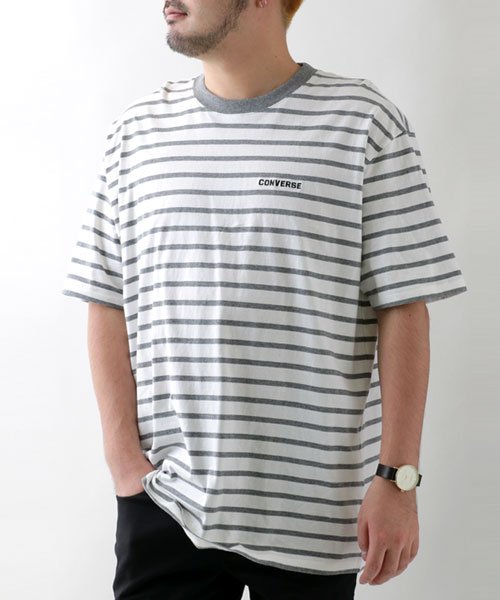 MARUKAWA(大きいサイズのマルカワ)/【CONVERSE】コンバース Tシャツ 大きいサイズ ボーダー 半袖  ティーシャツ アメカジ カジュアル/img13