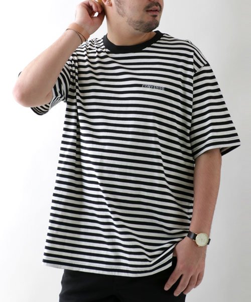 MARUKAWA(大きいサイズのマルカワ)/【CONVERSE】コンバース Tシャツ 大きいサイズ ボーダー 半袖  ティーシャツ アメカジ カジュアル/img14