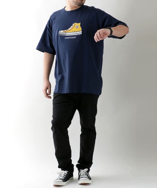 MARUKAWA(大きいサイズのマルカワ)/【CONVERSE】コンバース Tシャツ 大きいサイズ シューズ 半袖 ティーシャツ スニーカー ブロック アメカジ カジュアル/img09