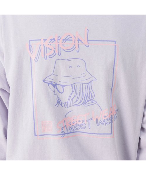 MAC HOUSE(men)(マックハウス（メンズ）)/VISION STREET WEAR ヴィジョンストリートウェア ネオンイラストプリントロングスリーブTシャツ 1305008Z/img12