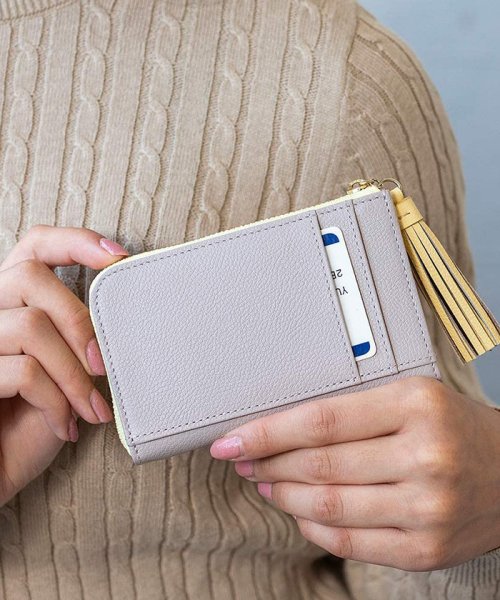 フラグメントケース L字財布 コンパクト財布 ミニ財布 財布 バイカラー スマート財布 スリム財布 ミニウォレット レディース キオッチョラ Chiocciola Magaseek