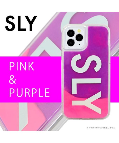 SLY(スライ)/iphone ケース iphone12mini スマホケース iPhone 12 mini スライ SLY ネオンサンドケース logo アイフォンケース/img06