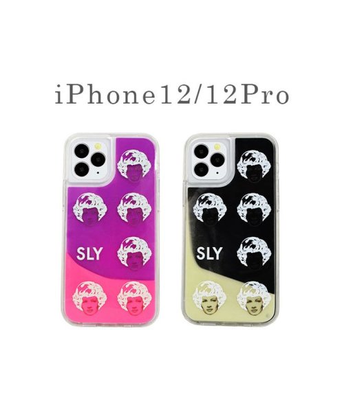 SLY(スライ)/iphone ケース iphone12 スマホケース iPhone12 iPhone12Pro スライ SLY ネオンサンドケース face アイフォン/img01