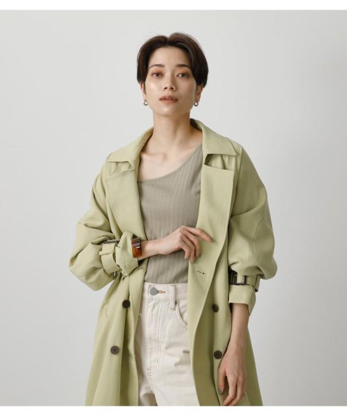 AZUL by moussy(アズールバイマウジー)/SINGLE FLAP TRENCH COAT/img02