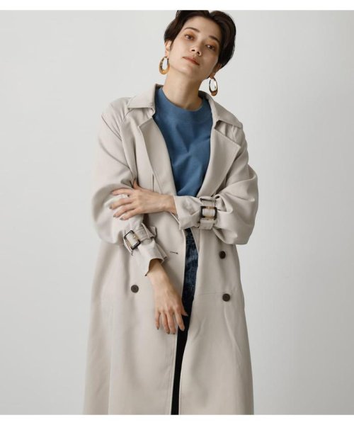 AZUL by moussy(アズールバイマウジー)/SINGLE FLAP TRENCH COAT/img11