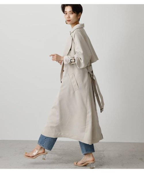 AZUL by moussy(アズールバイマウジー)/SINGLE FLAP TRENCH COAT/img12