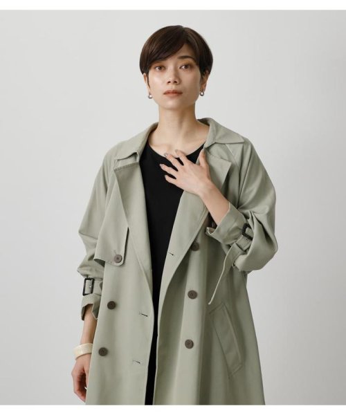 AZUL by moussy(アズールバイマウジー)/SINGLE FLAP TRENCH COAT/img20