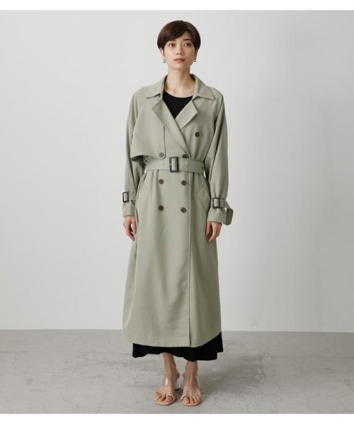 AZUL by moussy(アズールバイマウジー)/SINGLE FLAP TRENCH COAT/img22