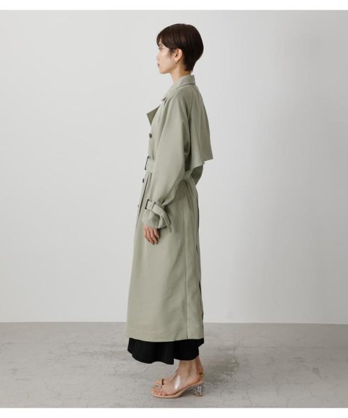 AZUL by moussy(アズールバイマウジー)/SINGLE FLAP TRENCH COAT/img23