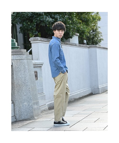 MAC HOUSE(men)(マックハウス（メンズ）)/NAVY ネイビー NAVY JEANS デニムワークシャツ NJT－S－M003/img01