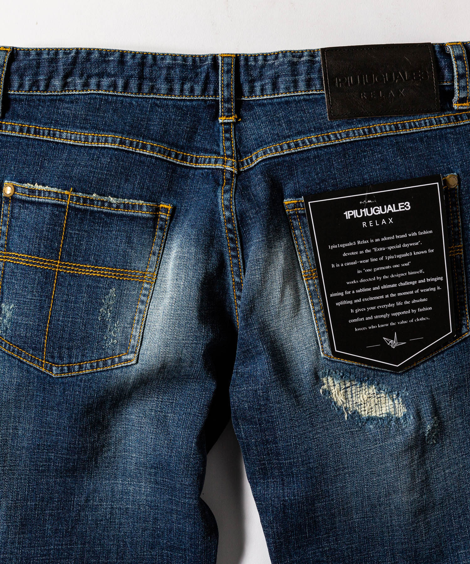 アンクル丈ダメージデニムパンツ(503842493)｜HANKYU MEN'S / 阪急メンズ