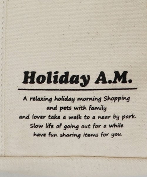 Holiday A.M.(ホリデーエーエム)/バッグ ショルダーバッグ トートバッグ レディース メンズ 2WAY キャンバス 帆布 HolidayA.M./img08