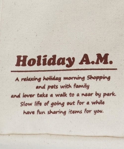 Holiday A.M.(ホリデーエーエム)/バッグ ショルダーバッグ トートバッグ レディース メンズ 2WAY キャンバス 帆布 HolidayA.M./img19