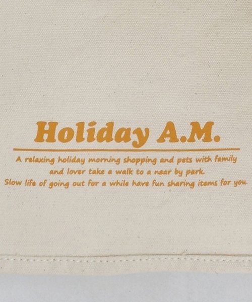 Holiday A.M.(ホリデーエーエム)/バッグ ショルダーバッグ スクエア 四角 トートバッグ レディース 2WAY キャンバス 帆布 HolidayA.M./img16