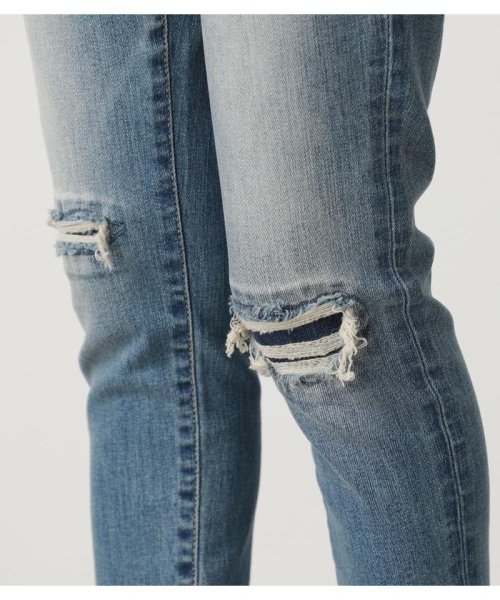 AZUL by moussy(アズールバイマウジー)/REPAIR DENIM SKINNY/img09