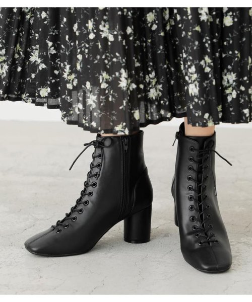 AZUL by moussy(アズールバイマウジー)/SQUARE TOE LACE UP BOOTS/img13