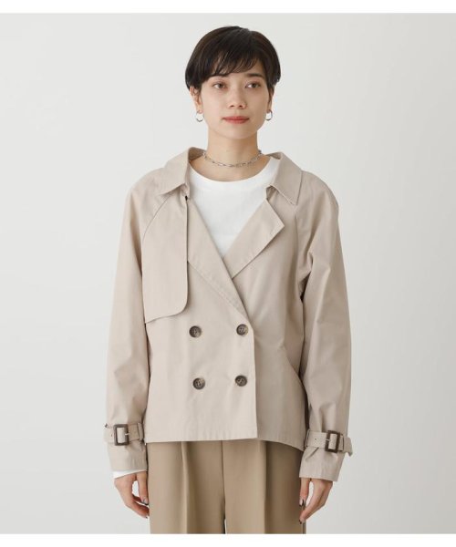 AZUL by moussy(アズールバイマウジー)/FLARE SHORT TRENCH COAT/img04