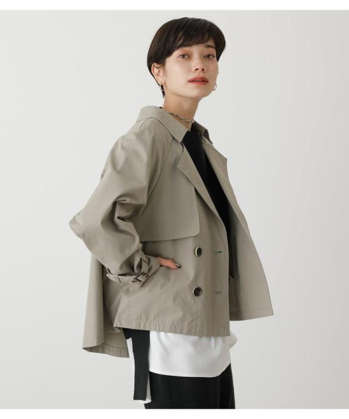 AZUL by moussy(アズールバイマウジー)/FLARE SHORT TRENCH COAT/img10