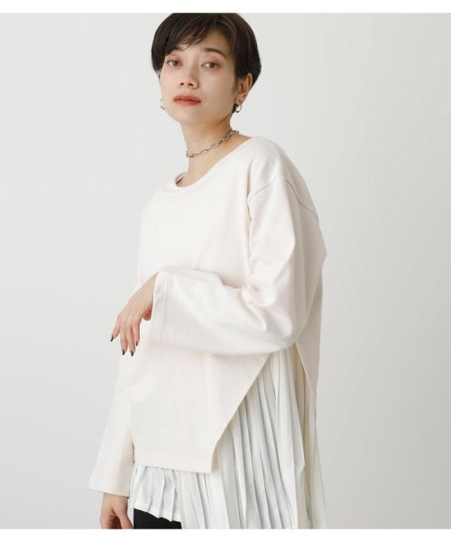 AZUL by moussy(アズールバイマウジー)/LAYER PLEATS COMBI TOPS/img02